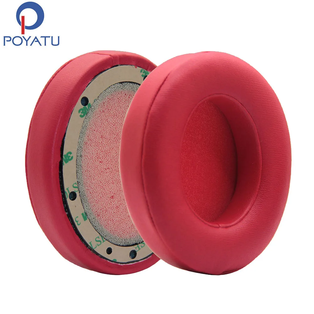 Poyatu Cuffie Auricolari Per Beats Studio 2.0 Cuscinetti Auricolari Cablati Studio 2.0 Per Studio 2.0 Cuscinetti Auricolari Over-Ear Wireless Rosso 1 