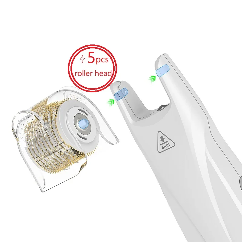Bio Roller G5 Microneedling Roller Head Replacable 540 Titanium Derma Roller Accessaries Per G5 Roller Face Lifting Skin Stringere