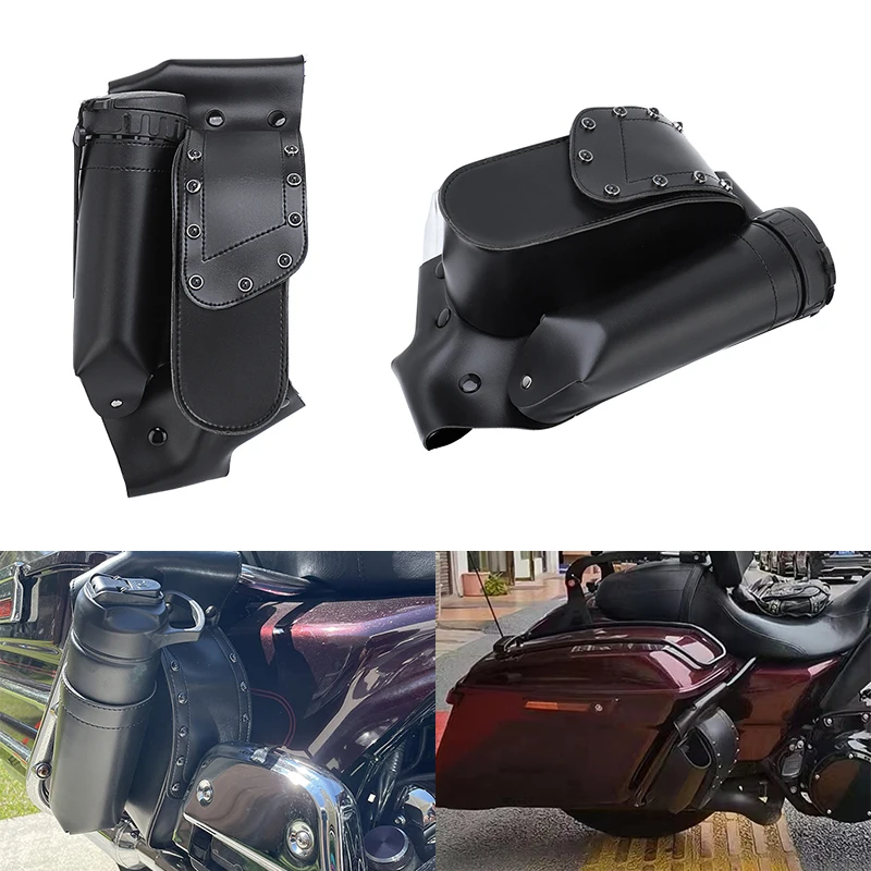 Moto Saddlebag Guard Crash Bar Borse Portaborraccia Impermeabile Toolkit Per Harley Road King Touring Electra Glide