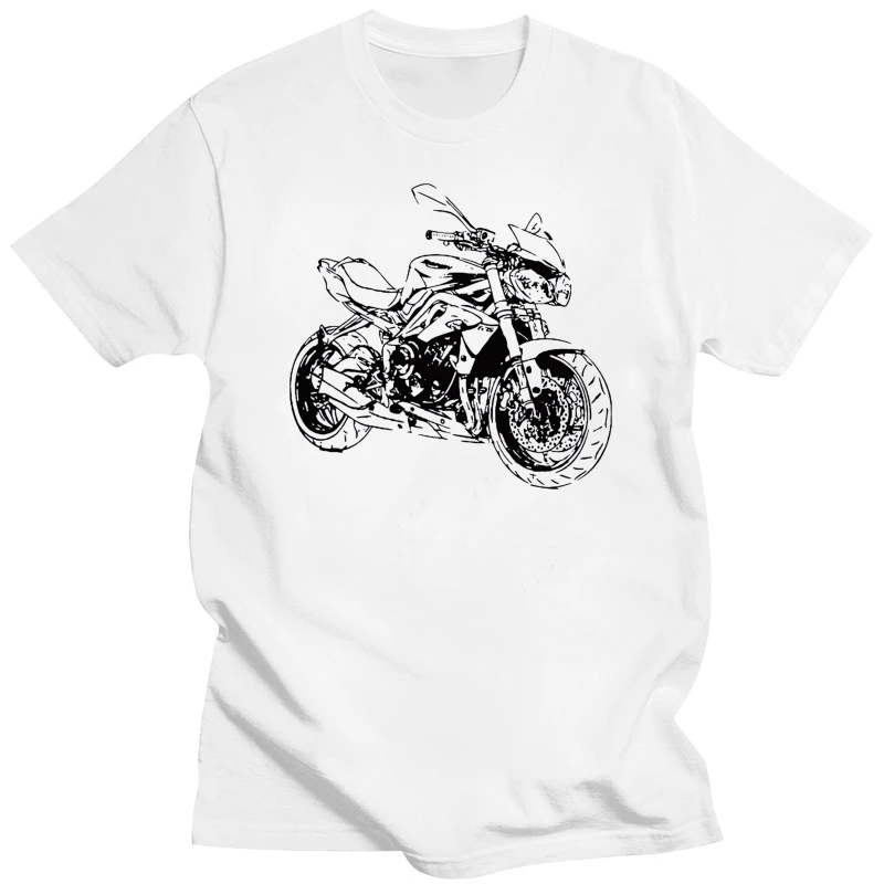 Hot Deals 2018 New Summer Men Hip Hop Tee Shirt T-Shirt Street Motorcycle Street Triple 675 Slim T-Shirt