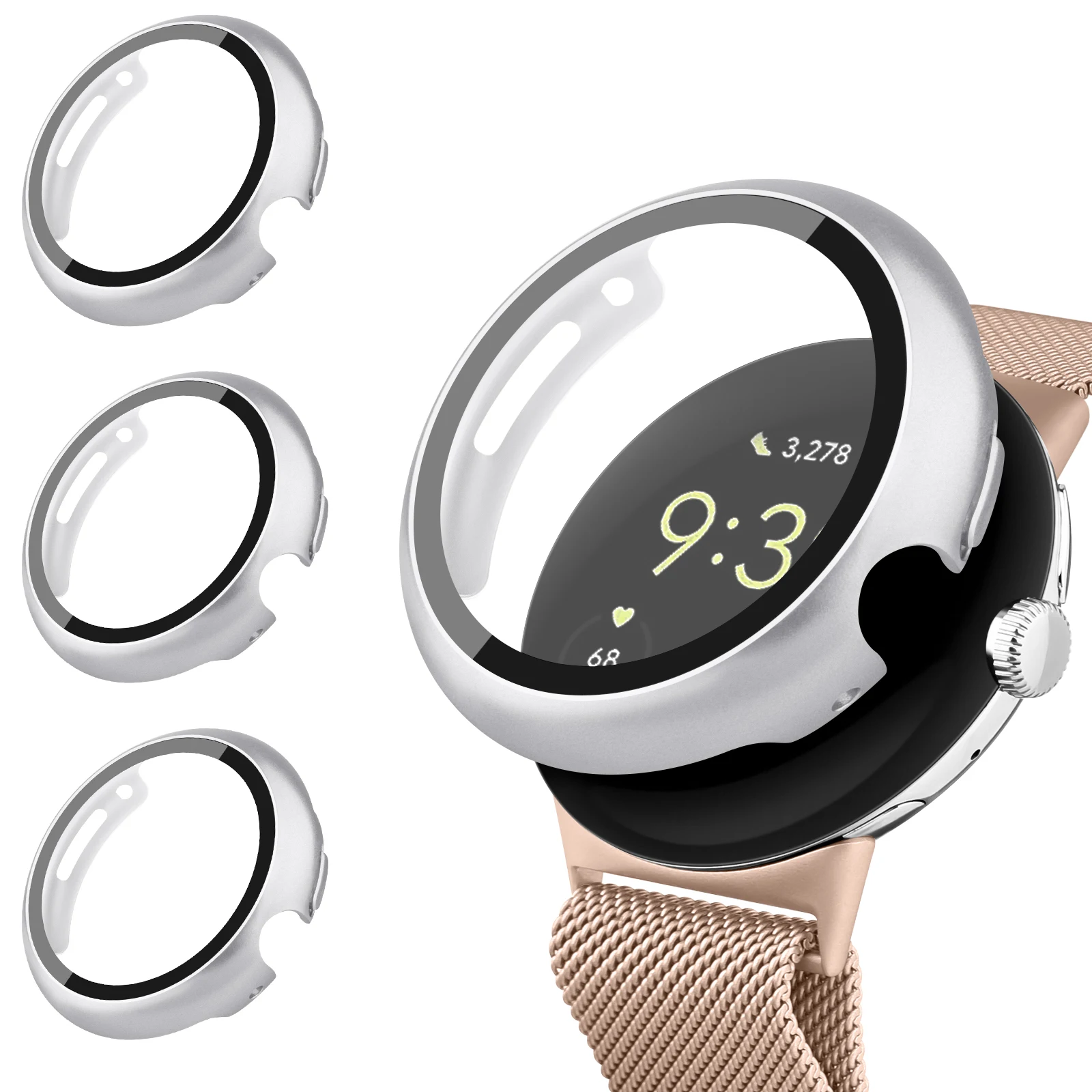 Custodia In Vetro Per Pc Per Google Pixel Watch 2 Cover Full Smart Watch Screen Protector Paraurti Shell Pixel Watch Case Accessori