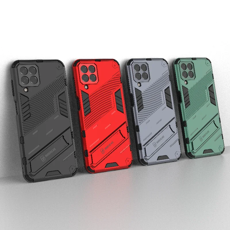 Per Samsung Galaxy M33 Custodia Cover Per Samsung Galaxy M33 Cover Punk Armor Capa Back Shell Custodia Per Telefono Cavalletto Samsung M33 5G