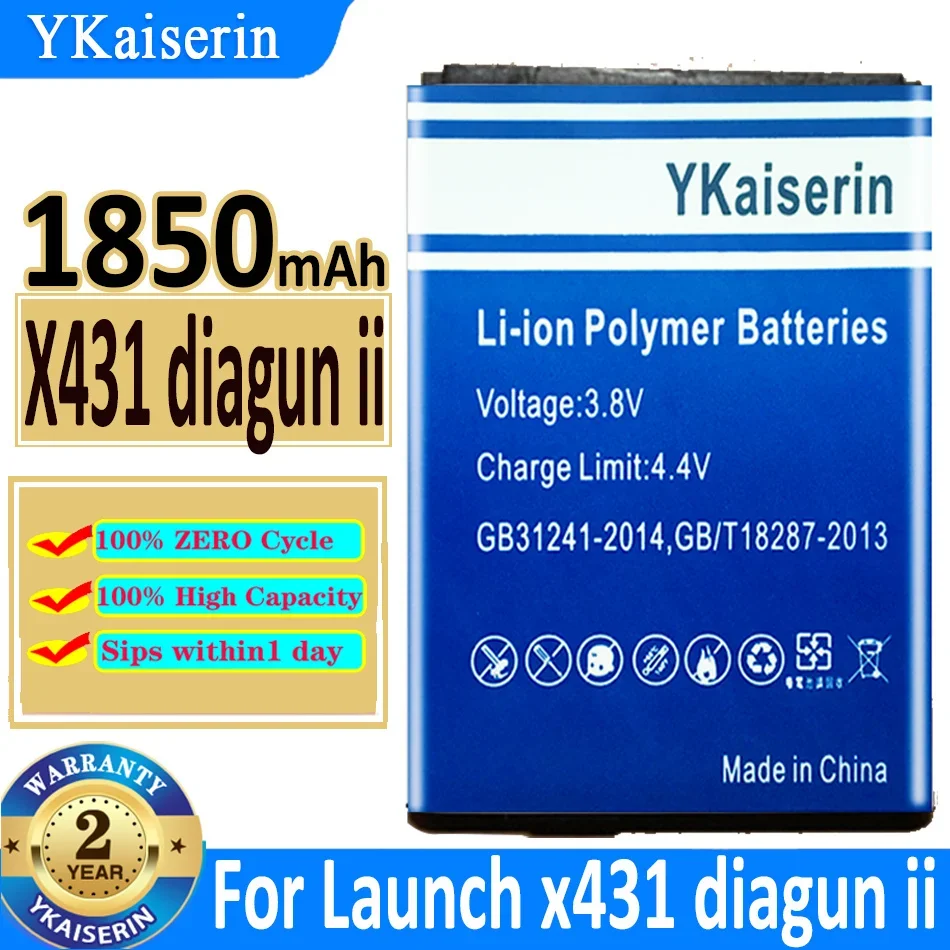 Ykaiserin Bateria 1850Mah Per Launch X431 Per Diagun Launch Diagun Diagun Ii Battery