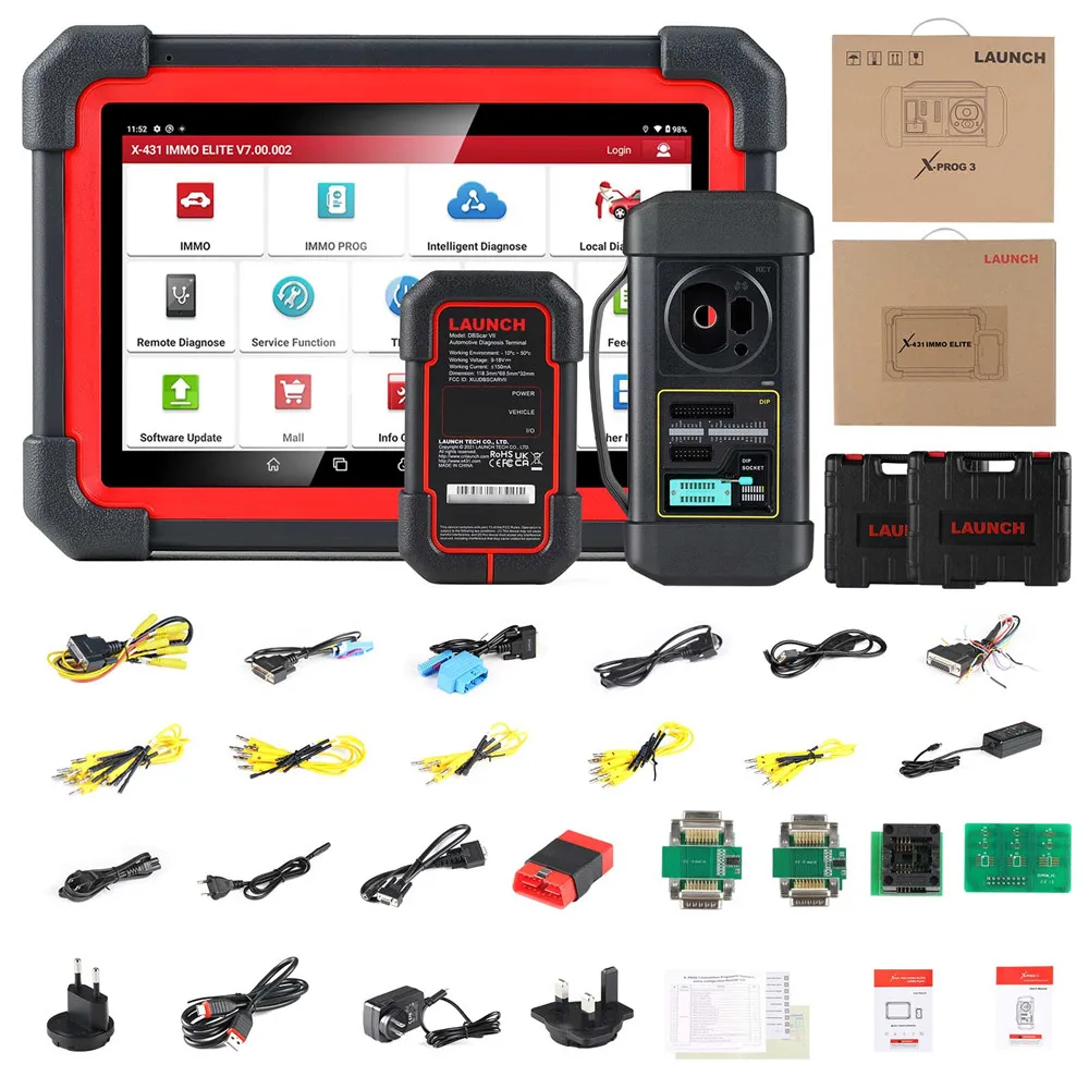 2023 Launch X431 Immo Elite Key Programmer Car Immobilizer Programming Tools All System Diagnostic Scanner With 39 Reset Service