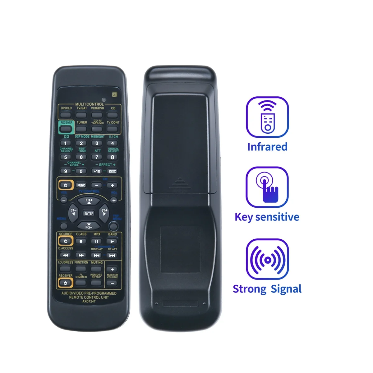 Telecomando Per Ricevitore Pioneer Axd7247 R Vsx-D510 Vsx-D209 Vsx-D409 D511 Vsx D510