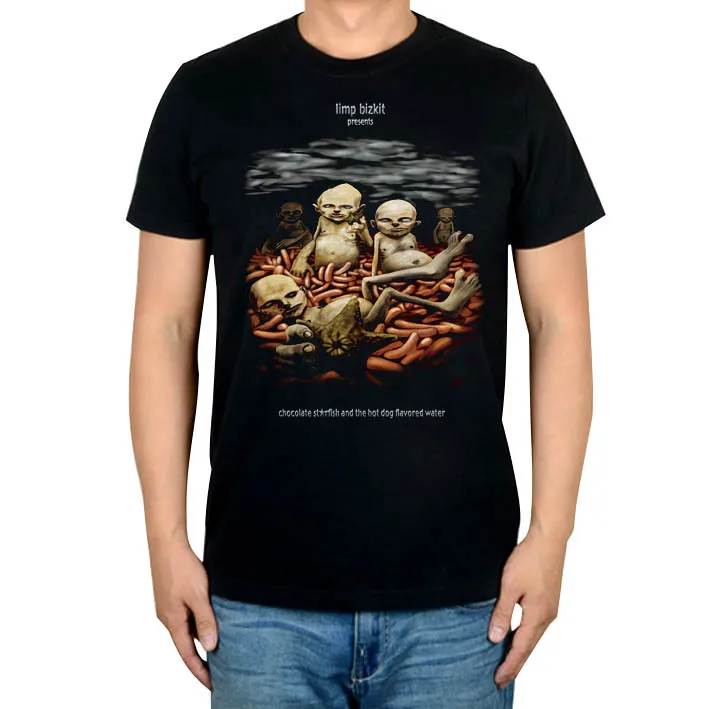 Zoppo Bizkit Rap Metal Chocolate Starfish E The Hot Dog Aromatizzato Water Album T Shirt Youth'S Tshirt Fashion