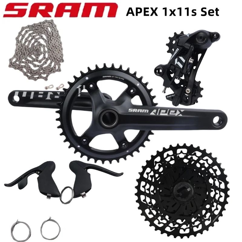 Sram Apex Groupset 1X11S 172.5Mm 40T Guarnitura Pc1110 Catena Pg1130 11-42T Cassetta Apex 1X11S Cambio Bici Da Strada Set Bicicletta