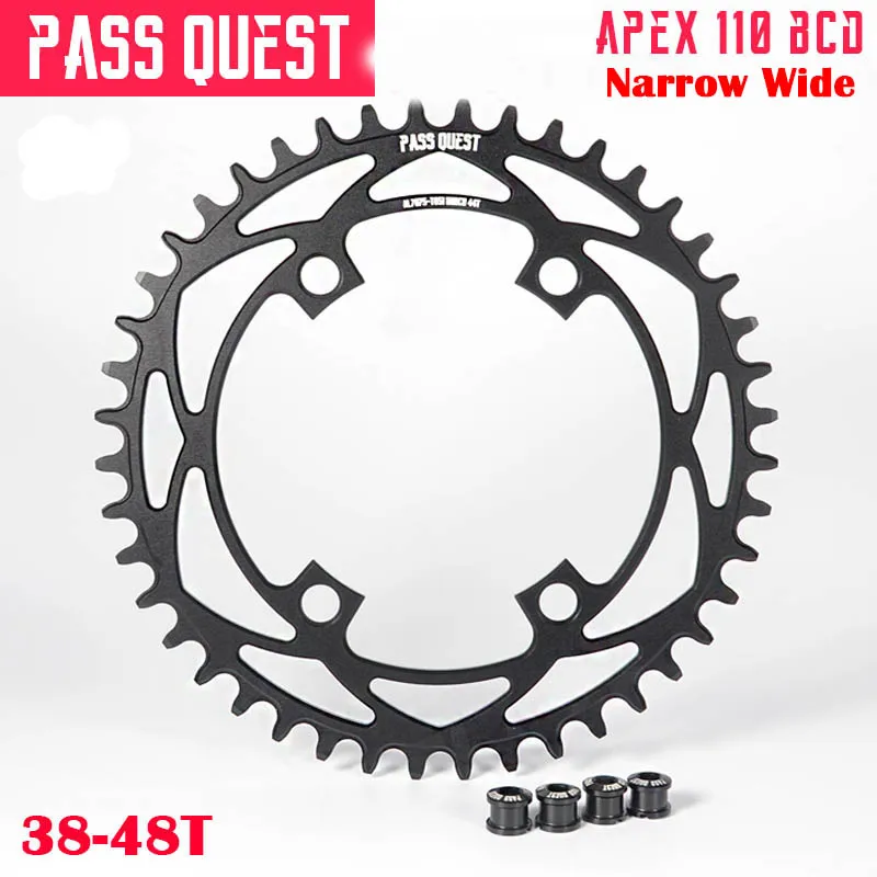 110 Millimetri Bcd Stretto Largo Anello Della Catena Mtb Mountain Catena Della Bici Ruota 38T 40T 42T 44T 46T 48T Per Sram Guarnitura Apex 110Bcd