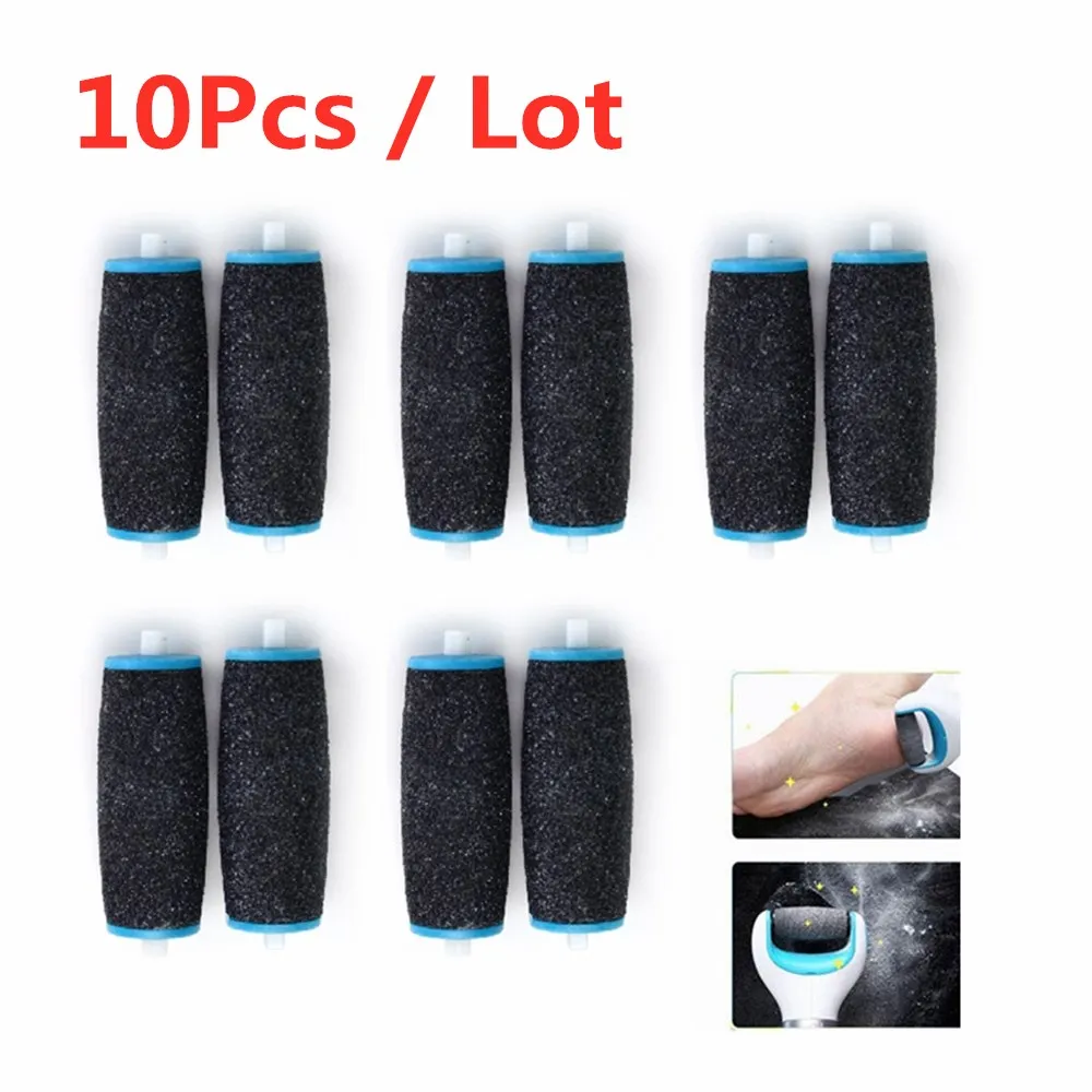 10 Pezzi Di Ricambio Nero Testine A Rullo Per Pro Pedicure Strumento Per La Cura Del Piede Piedi Scholls Rulli Per Lime Elettronici Per Rimozione Dell