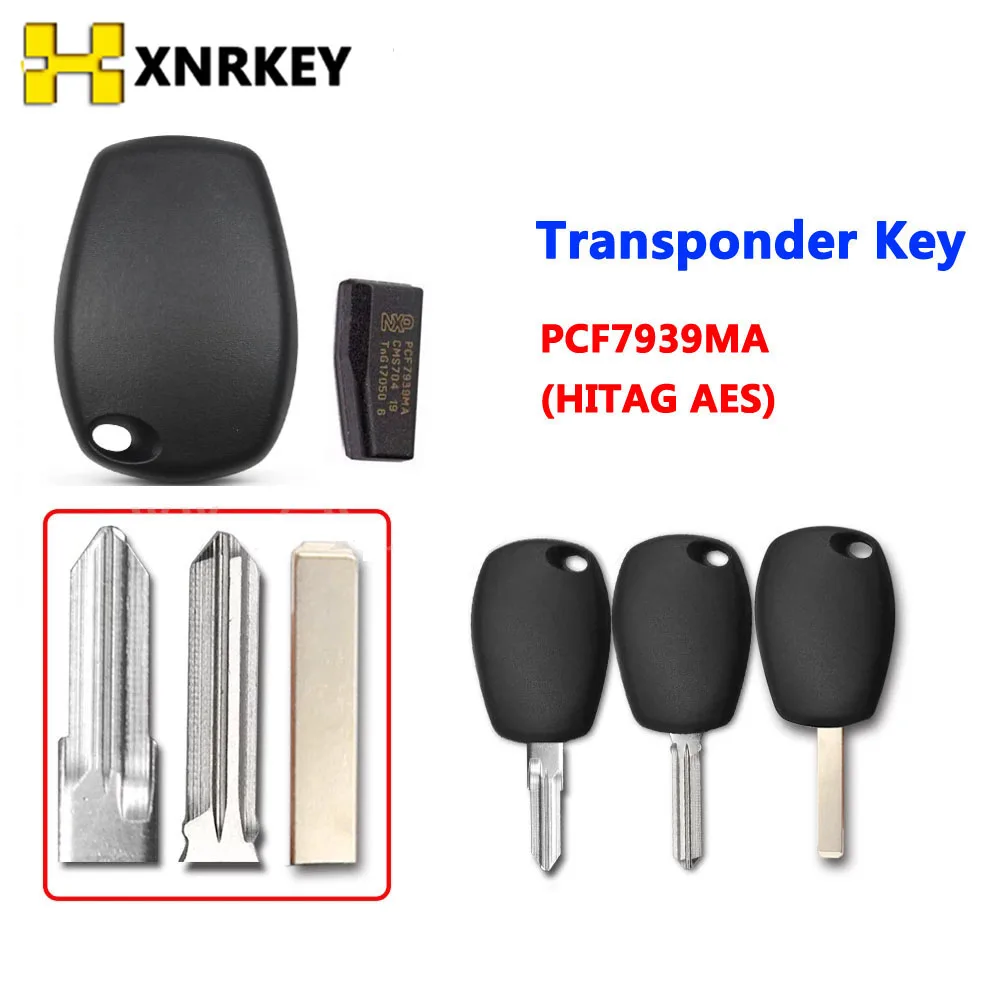 Xnrkey Chip Key Pcf7939Ma Chip Per Renault Key Hu136 Vac102 Va2 Blade