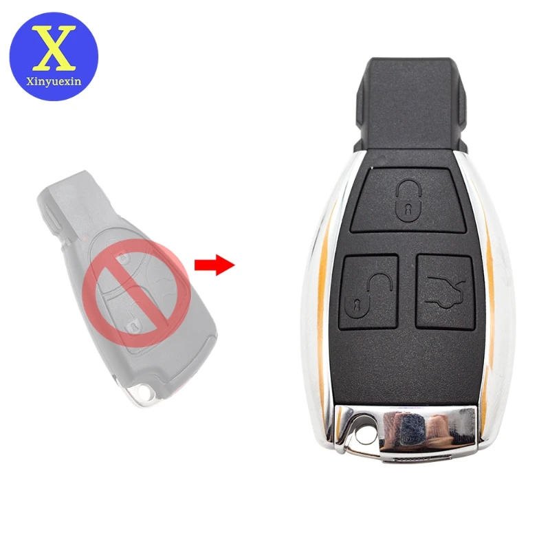 Xinyuexin Sostituzione Modificata Smart Car Key Shell Car Key Shell Per Mercedes Per Benz B C E Ml S Clk Cl Key Shell 2/3/4 Button