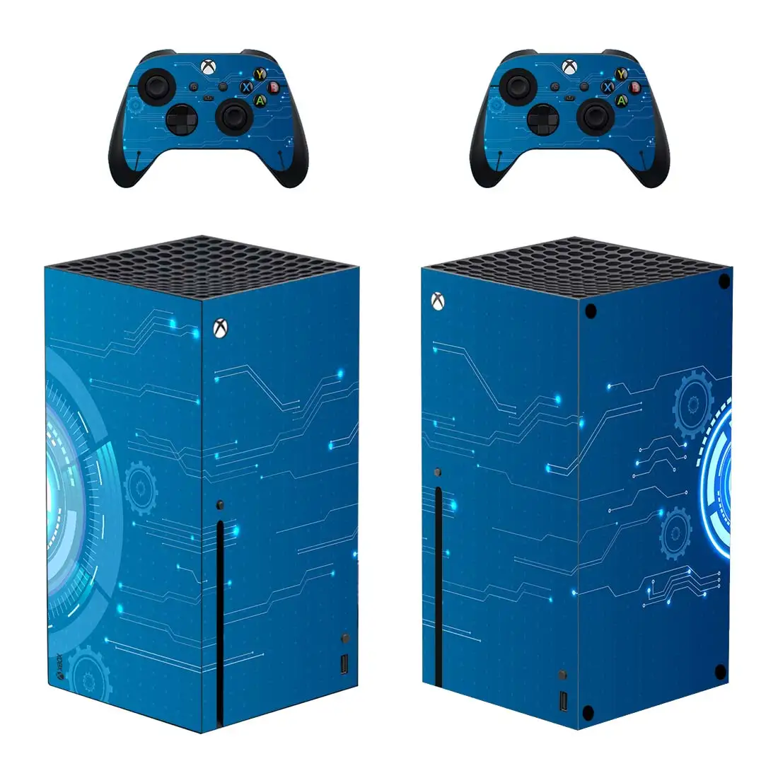 Adesivo Skin Science Style Xbox Series X Per Console E 2 Controller Decal Skin Protettive In Vinile Stile 1