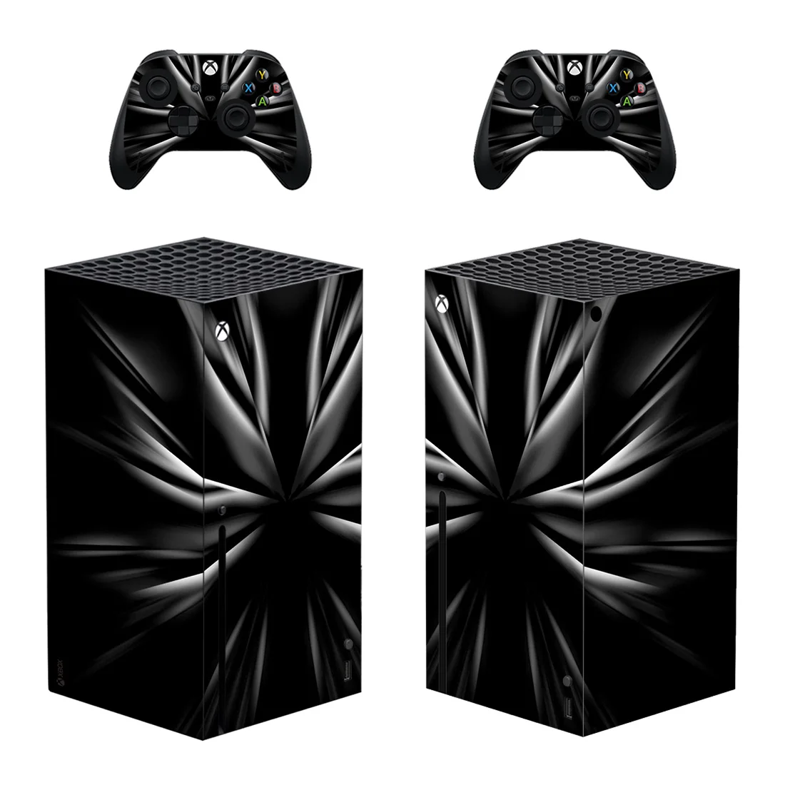 Adesivo Skin Nero Cool Style Xbox Series X Per Console E 2 Controller Decal Skin Protettive In Vinile Stile 1