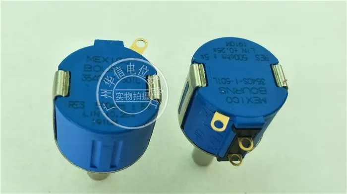 Bourns Muslim500R 500 Euro 102L 1K Potenziometro Multigiro Con Un Diametro Dell'Asse Di 6.4Mm