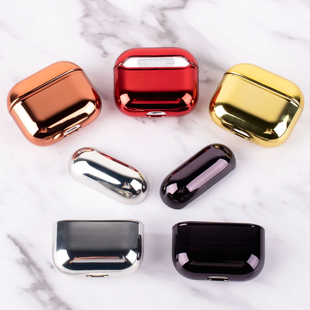 Custodia Placcata Argento Oro Rosa Per Airpods 3 Custodia Custodia Auricolare Per Airpods Pro 3 2 1 Custodia Per Air Pod Airpods 3 Cuffia Shell