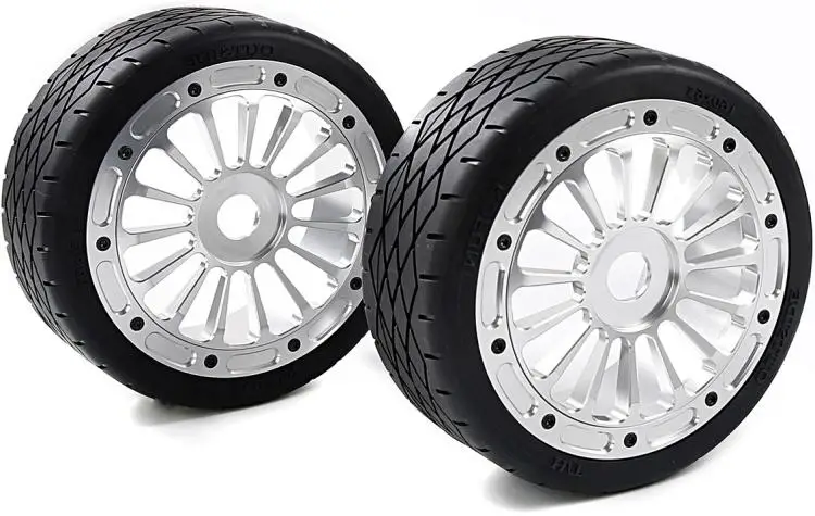 Pneumatico Ruota In Metallo Cnc 2 Pz/Set Adatto Per 1/5 Rovan F5 Mcd Xs-5 Rr5 160*65Mm Assemblaggio Camion 2 Pezzi