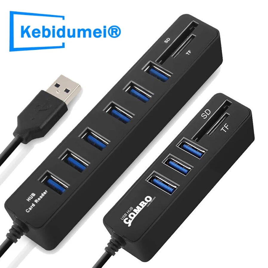 Adattatore Per Lettori Di Schede Usb 8 In 1 Cavo Otg Mini Sd Tf Card Hub Usb Trasferimento Dati Ad Alta Velocità Per Pc Lapton Macbook Samsung Xiaomi