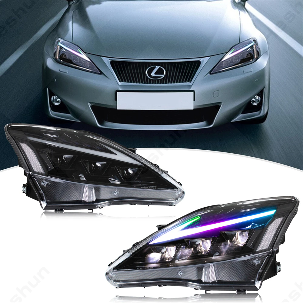 Coppia Faro Led Completo Per Lexus Is250/ Is250C Is350 Is350C Is220D 2006-2013 Isf 2008-2014 Proiettore Fari Lampada Frontale