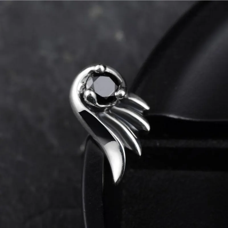 Nuovo Creativo Nuovo 100% S925 Orecchini In Argento Moda Argento Puro Per Uomo Con Orecchini Zirconi Orecchini In Argento Da Uomo 1 Paio