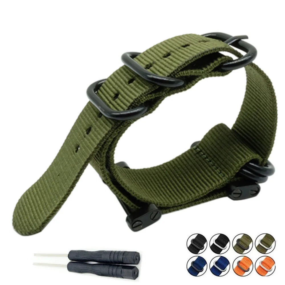 Per Suunto Core For Note G10 Military Zulu Heavy Duty 5 Ring Nylon Diver Watch Strap Band Adattatori Per Braccialetti Kit E Strumento