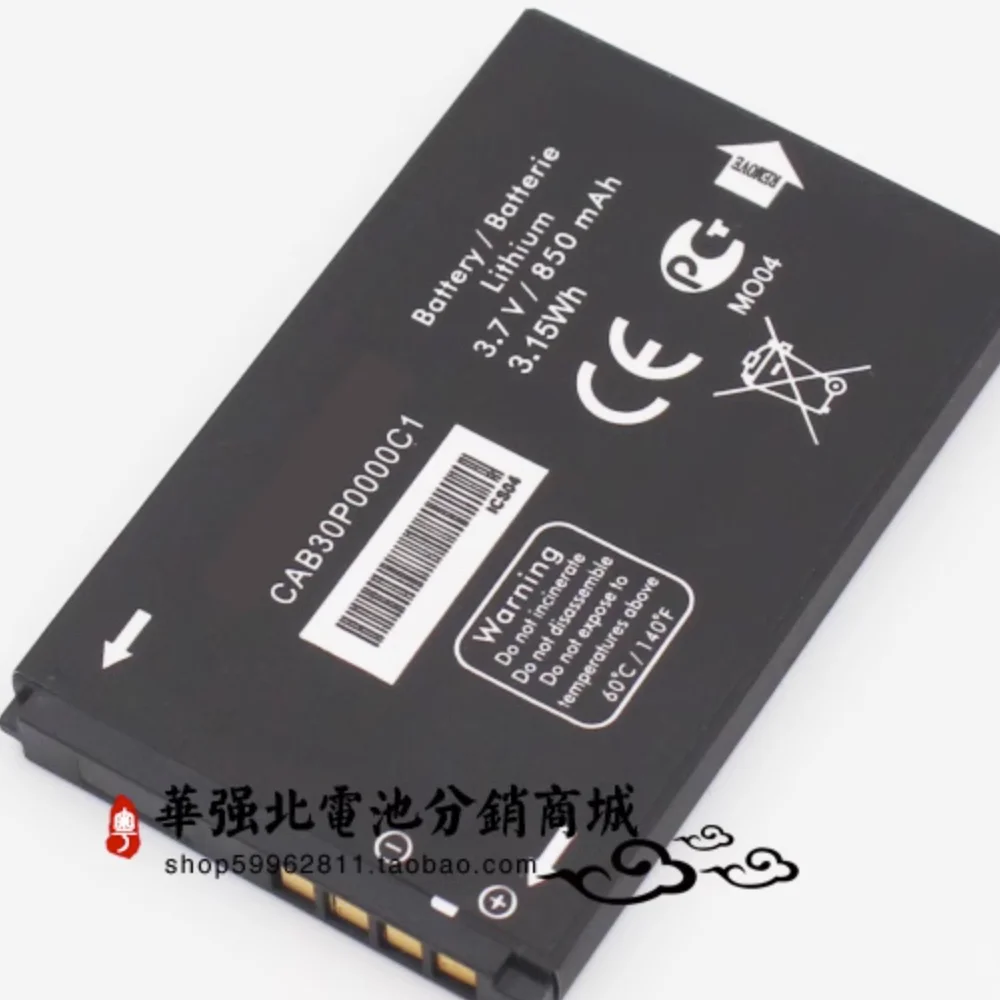 100% Batteria Originale Cab30P0000C1 Per Batterie Alcatel One Touch Ot-800 Ot-802 Ot-808 Ot-799 Ot-799A Ot-802Y Ot-E206C