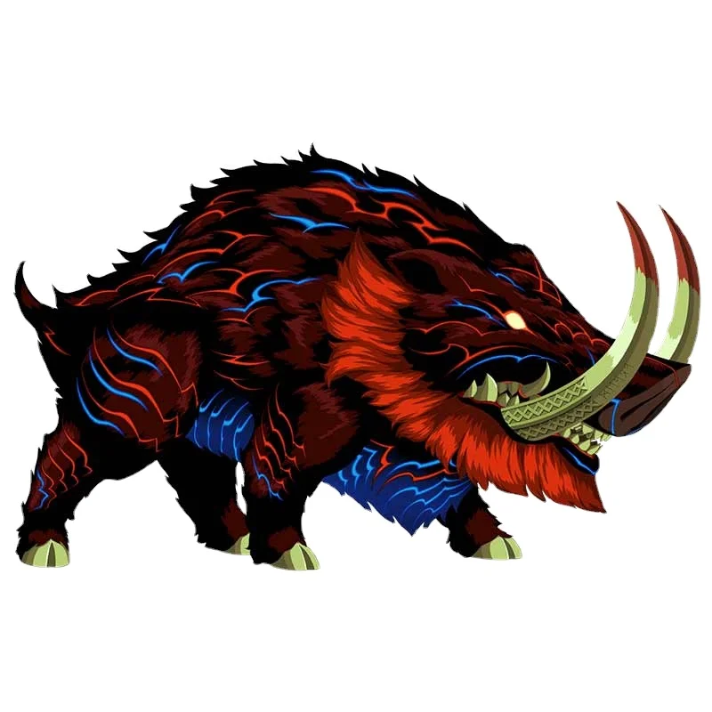 Y361 # Per Giant Demon Boar Funny Car Stickers Assessoires Auto Impermeabile Moto Laptop Windows Decalcomanie