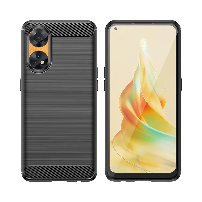 Per Oppo A78 5G Custodia Spazzolata Texture Gomma Flessibile Tpu Good Touch Cover Funda Per Oppo A17K A57S A57E A77S A36 A76 A96 Custodie