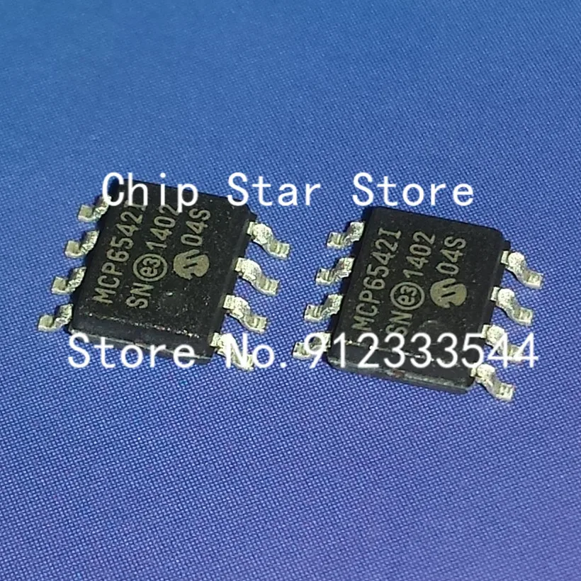 5-100 Pz Mcp6542-I/Sn Mcp6542T-I/Sn Mcp6542 Soic8 Comparatore Analogico Sub-Microamp 2 Comparatori 100% Nuovo E Originale