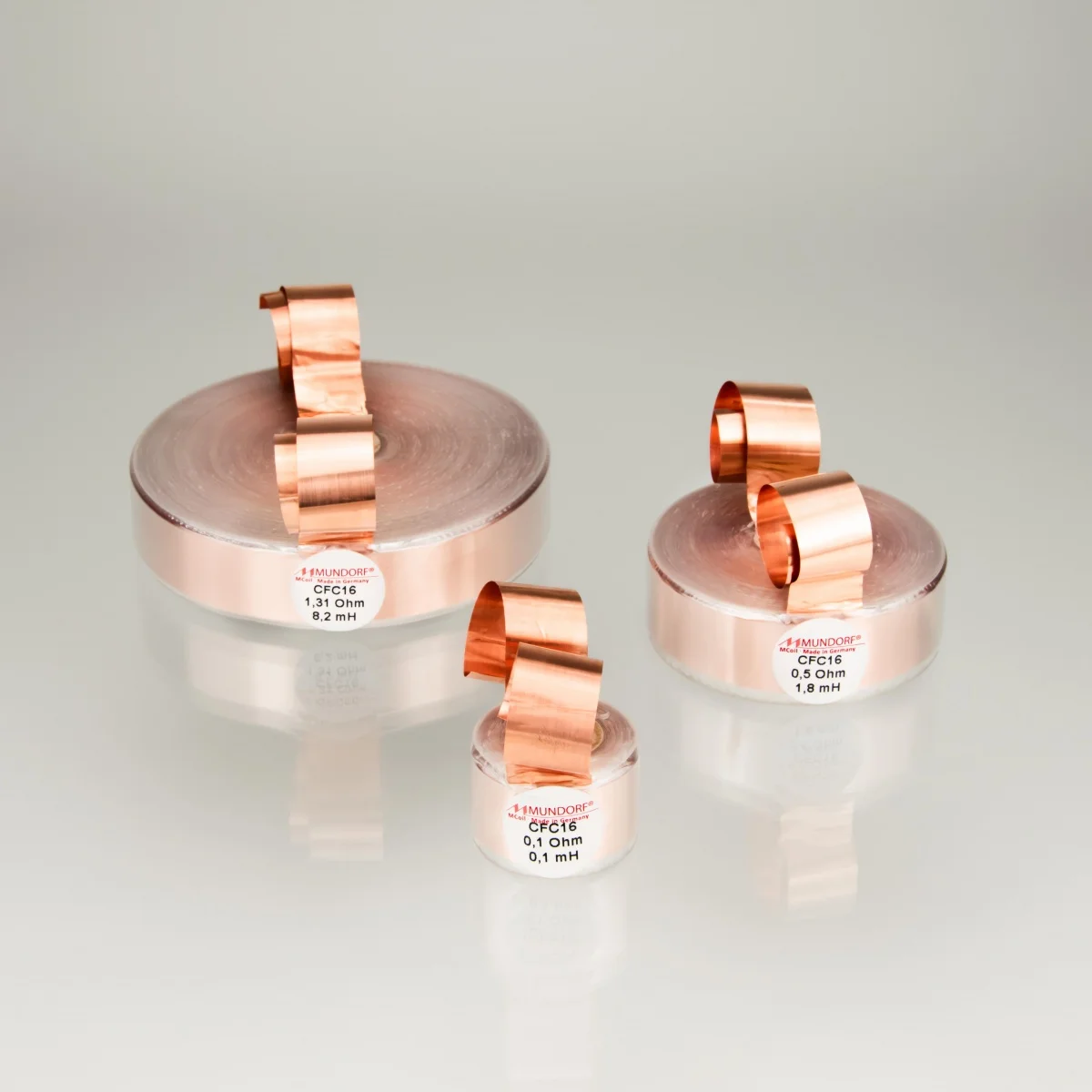 1 Pz Originale Tedesco Mundorf Mcap Rame Foglio Induttore 16Awg Divisore Induttore Cfc Spedizione Gratuita