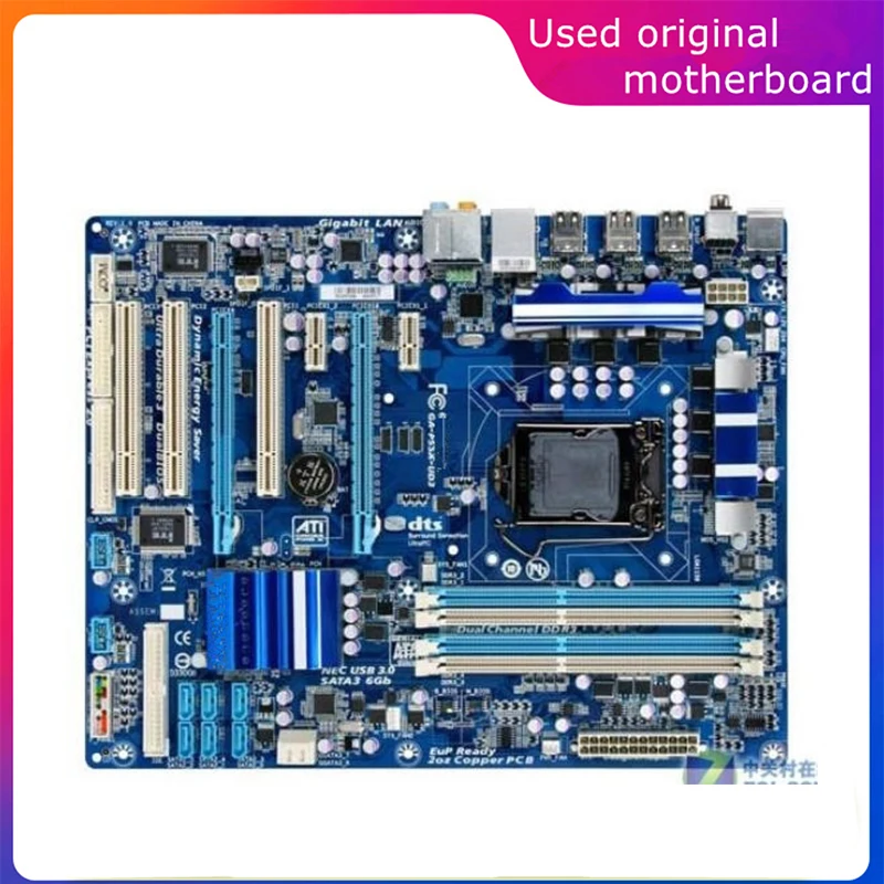 Usato Lga 1156 Per Computer Intel P55 Ga-P55A-Ud3 P55A-Ud3 Scheda Madre Usb2.0 Sata2 Scheda Madre Desktop Ddr3 16G