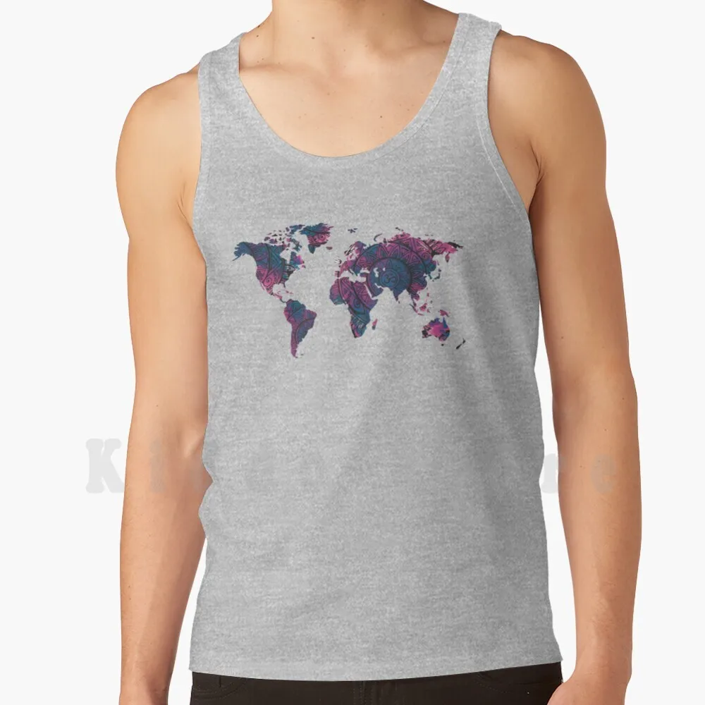 Mappa Del Mondo Mandala Canotte Gilet Senza Maniche Mappa Del Mondo Mappa Del Mondo Mandala Mandala Namaste Buddismo Buddha Mappa Del Mondo