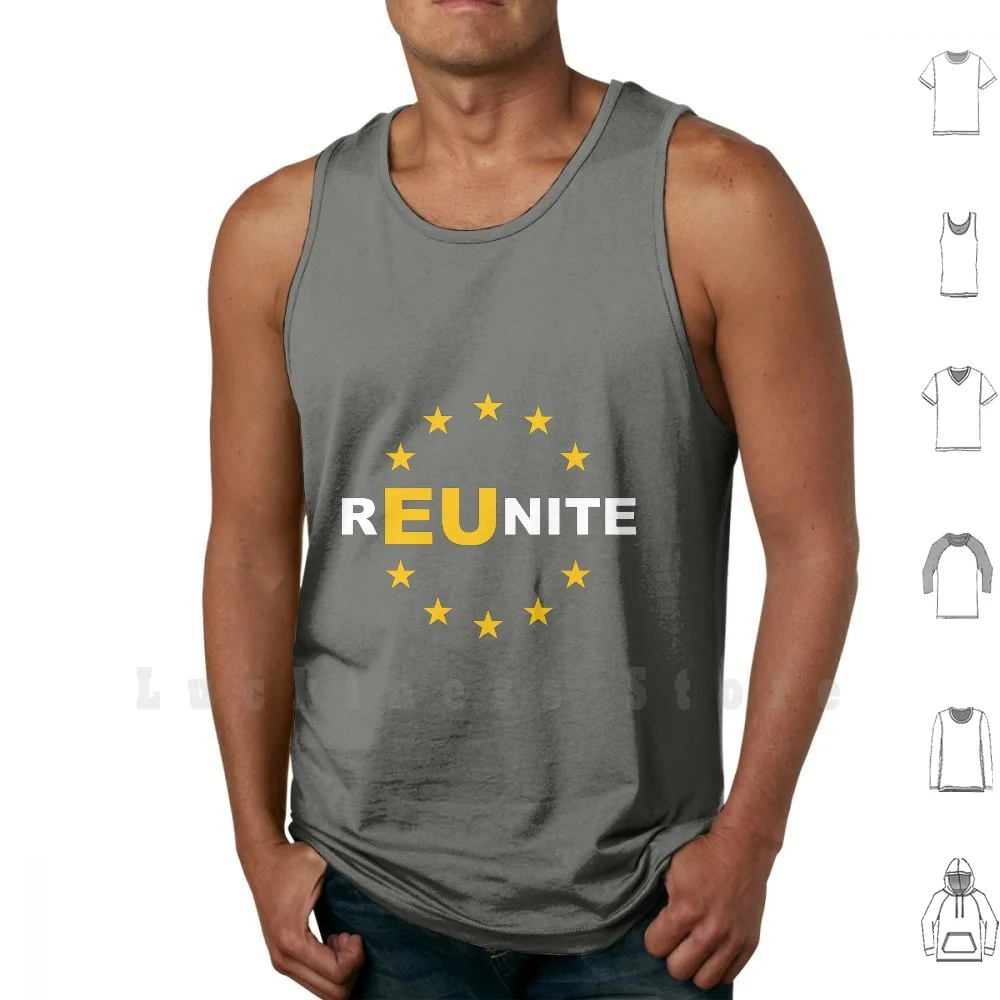Riunisci Canottiere Gilet Senza Maniche Riunisci Europa Brexit Brexiteer Unione Europea Un Mondo Pace Politica Britannica