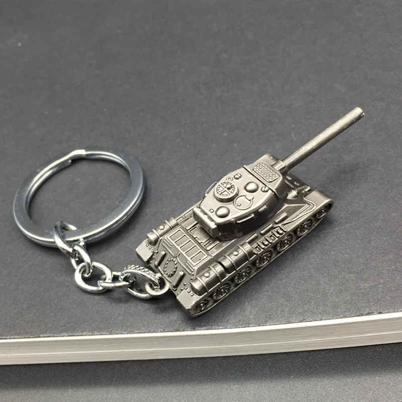 Di Modo Popolare Gioco Wot World Of Tanks Keychain Carro Armato Del Pendente Donna Borsa Pendenti E Ciondoli Chiave Anello Della Catena Uomo Souvenir 