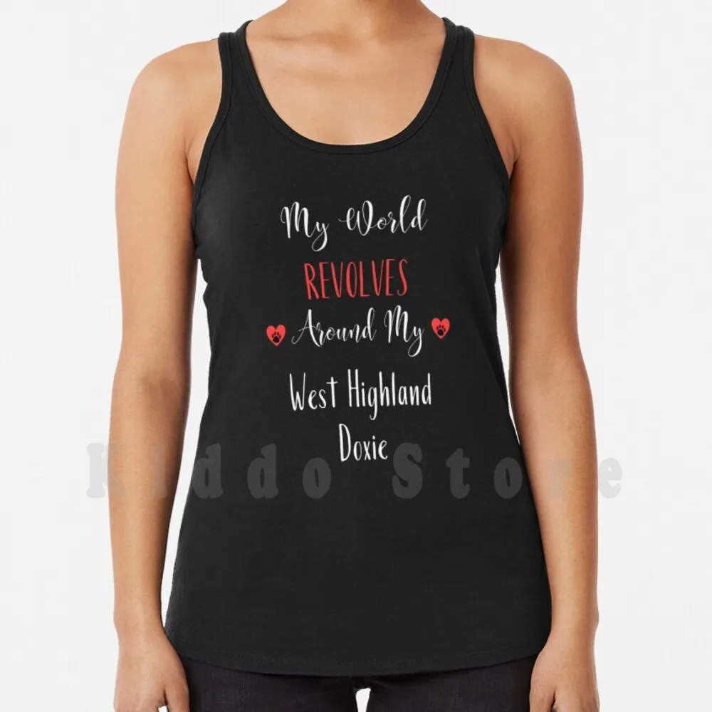 Il Mio Mondo Intorno Al Mio West Alt Doxie-West Alt Doxie Idea Regalo Canotte Canottiera 100% Cotone West Alt Doxie West