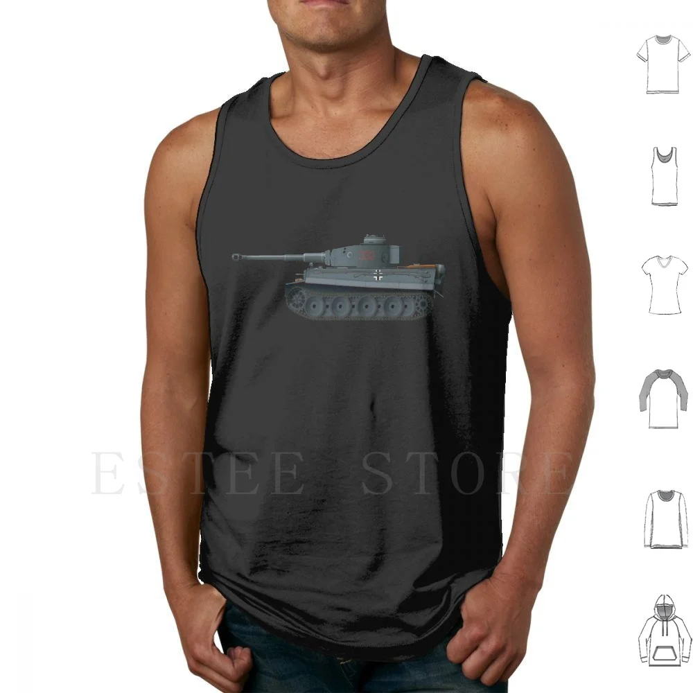 Tiger I German Battle Tank Canotte Gilet Senza Maniche Tiger Tiger Tank Tiger I Tiger 1 Heavy Tank Wii World War Two