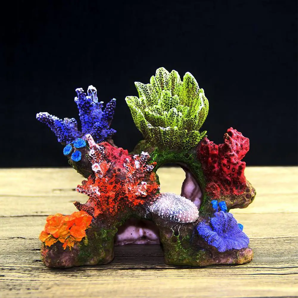 Resina Coral Reef Ornament Underwater World Decoration Ambienti Acquario Fish Tank Landscaping Decor