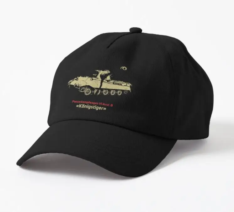 Silhouette Di A German World War Ii Konigstiger Tank Print Cap Berretti Da Baseball All'Aperto Unisex Per Adulti