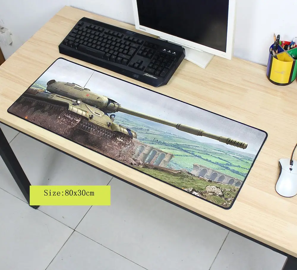 World Of Tanks Mouse Pad Wot Pad Per Mouse Del Computer Mousepad Personalizzato Gioco Padmouse Gamer Al Computer Portatile 800X300X3 Millimetri Tappet
