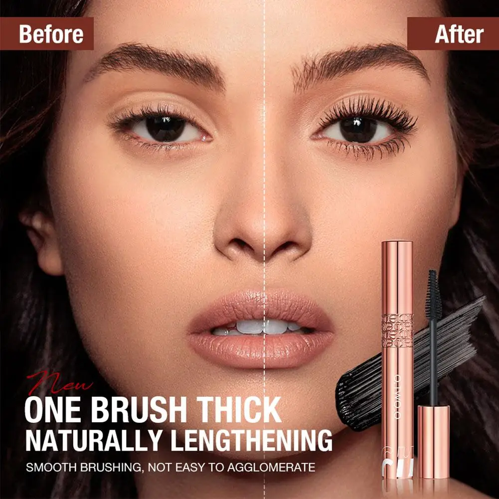 3D Volume Mascara Allungamento Ciglia Nere Extension Ciglia Mascara Occhi Ciglia Dorate Colore Trucco Pennello Di Bellezza A Lunga Tenuta V6N2