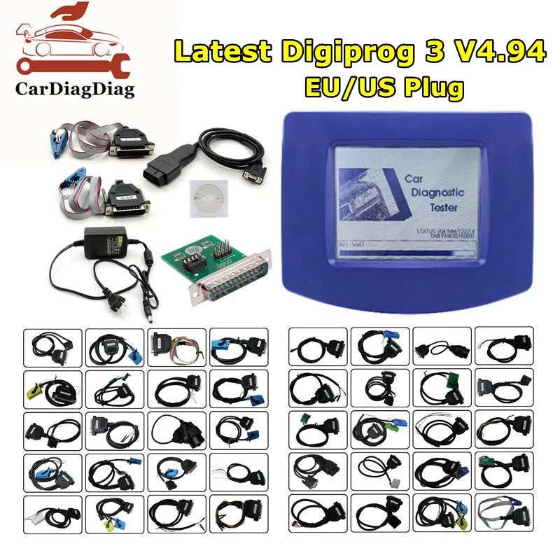 Ultimo Set Completo Digiprog 3 V4.94 Con Programmatore Contachilometri Ftdi Strumento Chilometraggio Digiprogiii Per Molte Auto Con Spina Ue/Usa