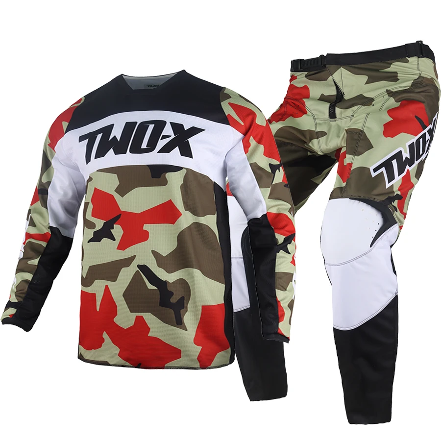 Nuovo 180 Bnkr Motocross Offroad Jersey E Pantaloni Mx Gear Set Mtb Bmx Dh Enduro Downhill Dirt Bike Race