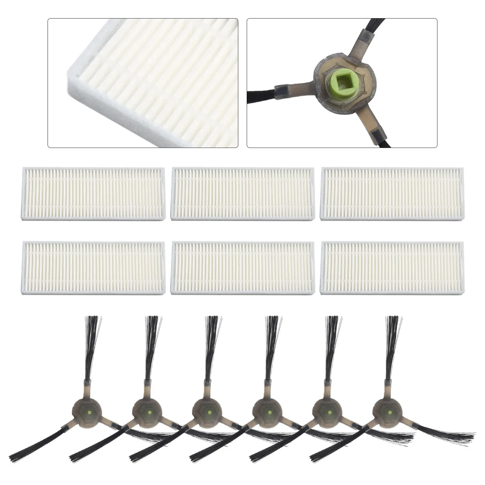 Filtro Vac Spazzole Laterali Accessori Per Aspirapolvere Per Sostituzione Elettrodomestico Cordless Portatile Eicobot R20