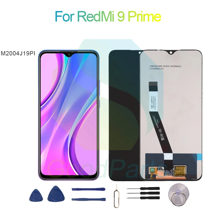 Per Redmi 9 Prime Display Lcd 6.53 "M2004J19Pi Per Redmi 9 Prime Touch Digitizer Assembly Sostituzione