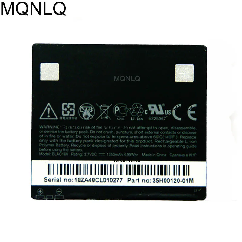 Blac160 Batteria Per Dopod Touch Pro Hd Per Htc Blac100 100 T8282 T8285 Touch Hd Pro Hd Per T-Mobile Touch Pro Hd Mqnlq
