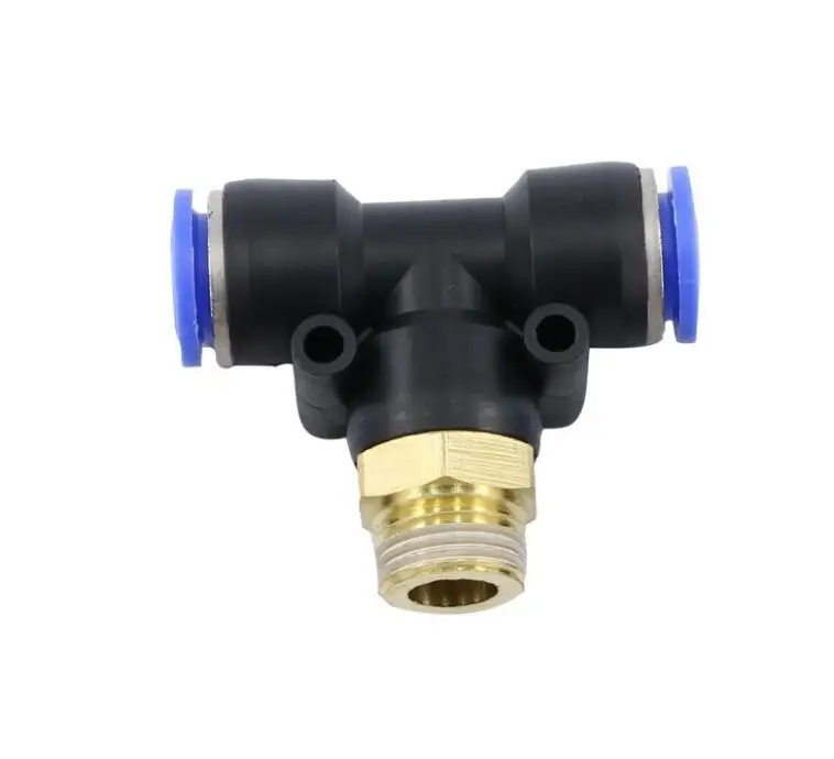 Pb6-M5 10Pcs Air M5 Discussione 6 Millimetri One Touch Push In T Raccordi Misto Veloce