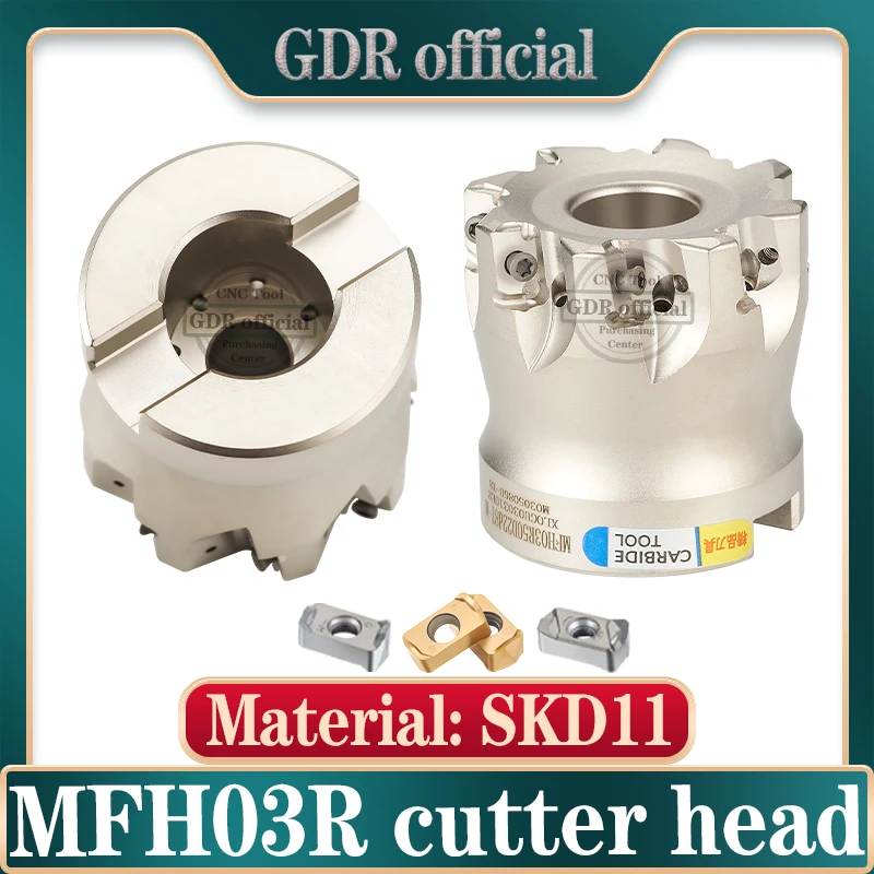 Mfh Mfh03R Fast Feed 50 63 80 Fresa Testa Fast Feed Surface Toshiba Cutter Insert Mfh03 Fresatura Fast Feed Cutter Handle