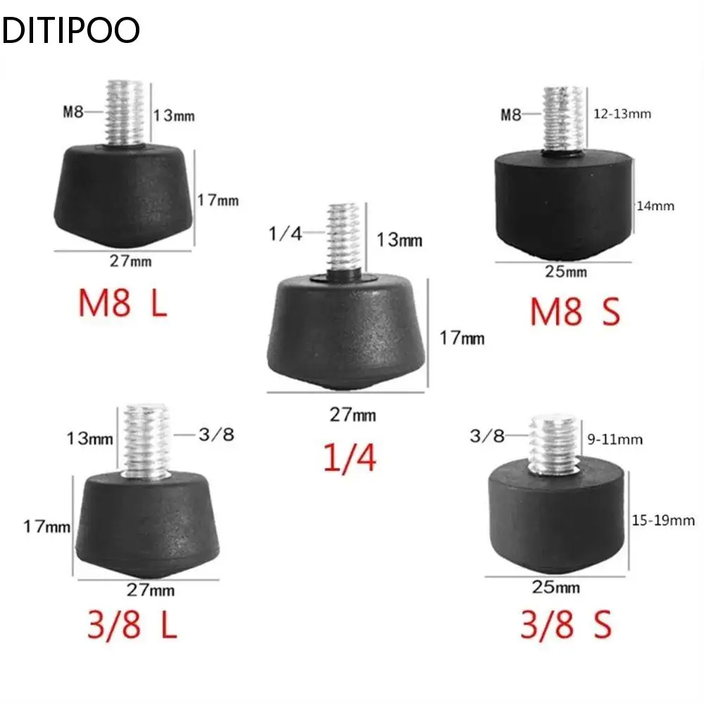 Universale Antiscivolo 3/8 O 1/4 Pollici Treppiede Monopiede Piede In Gomma Per Andoer Benro Gitzo Manfrotto Treppiede Monopiede Qxnf