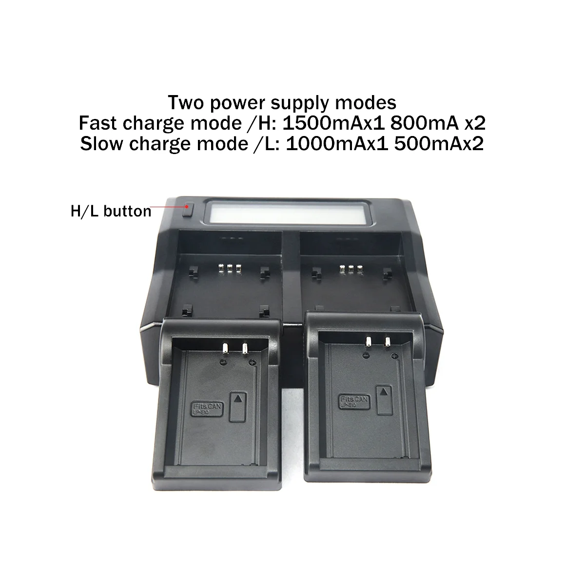 Caricabatteria Lpe10 Doppio Caricabatterie Per Canon Eos 300D 1100D Us Plug