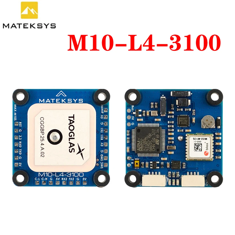 Matek M10-L4-3100 Arudpilots Ap_Perph Gps Gnss U-Blox Max-M10S Con Sensore Airspeed Spl06-001 Modulo Per Rc Fpv Racing Drone