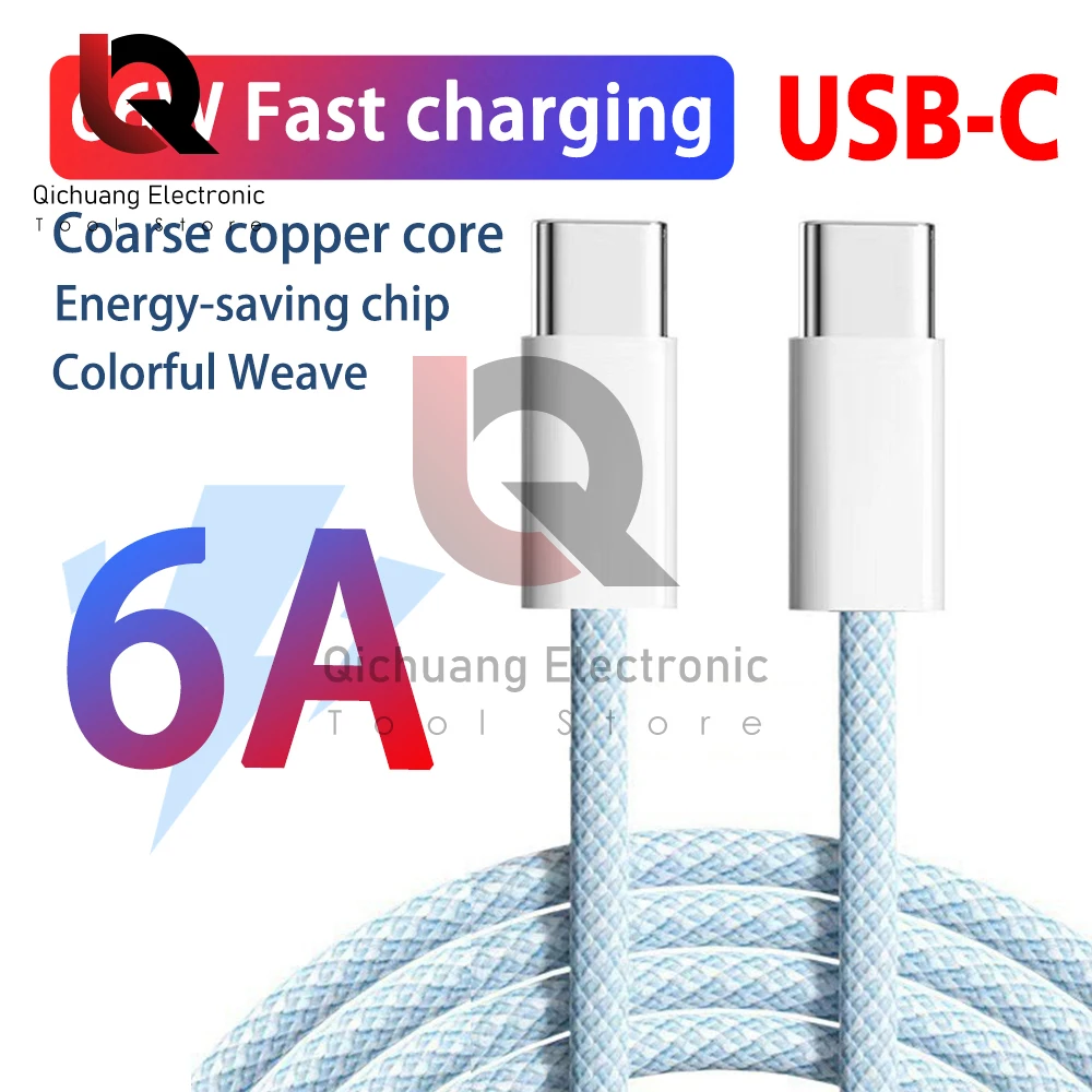 Originale Usb-C Cavo Caricatore Veloce Per Apple Iphone 15 Pro Max 15 Pro 15 Puls Pd 60W Usb-C Tessitura Ricarica Data Line Accessori